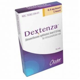 DEXTENZA (dexamethasone ophthalmic insert) 0.4 mg is approved in the US for Intracanalicular Use for the Treatment of Ocular Itching Associated with Allergic Conjunctivitis